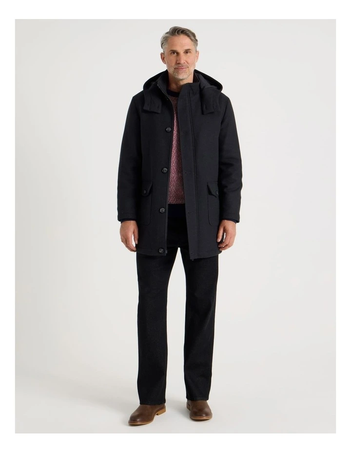 Parka Jacket in Charcoal image 2