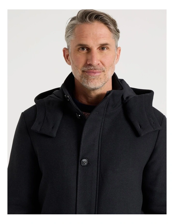 Parka Jacket in Charcoal image 4