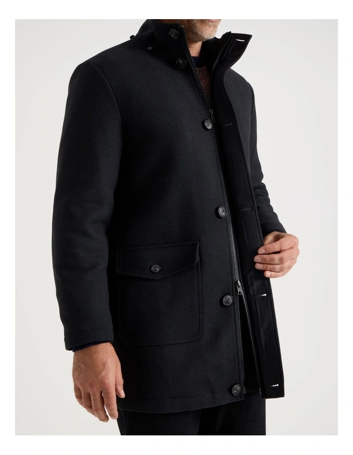 Parka Jacket in Charcoal image 6