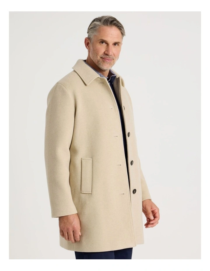 Car Coat in Sand image 3