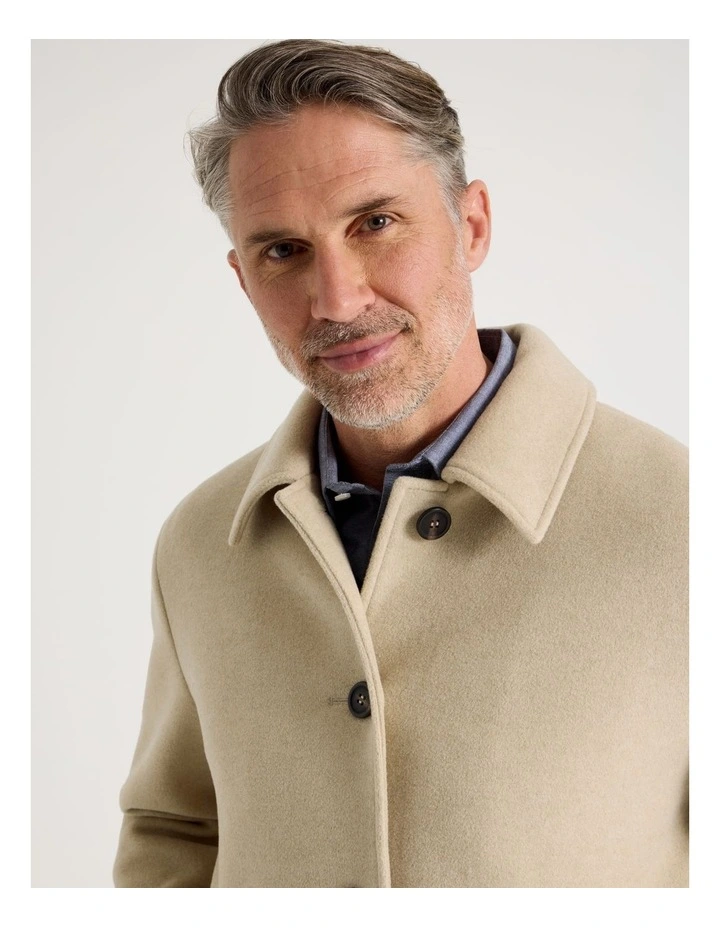 Car Coat in Sand image 4