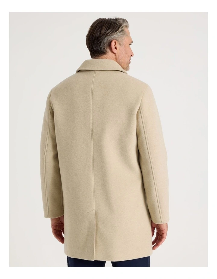 Car Coat in Sand image 6