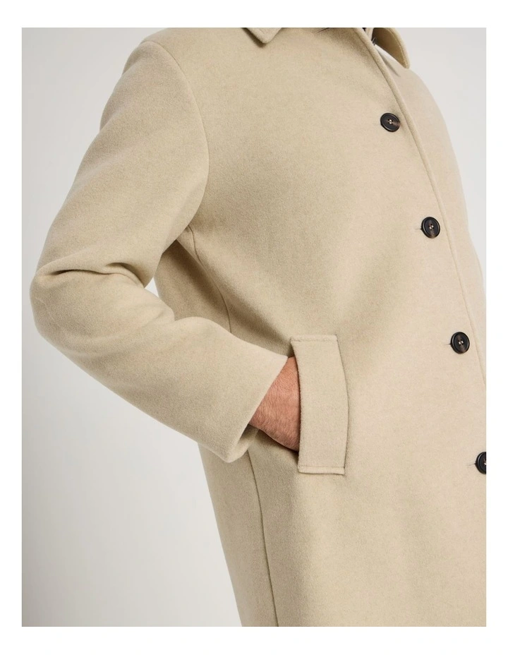 Car Coat in Sand image 7