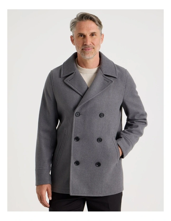 Car Coat in Grey image 3