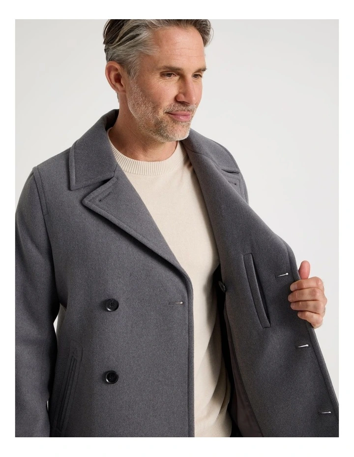 Car Coat in Grey image 4