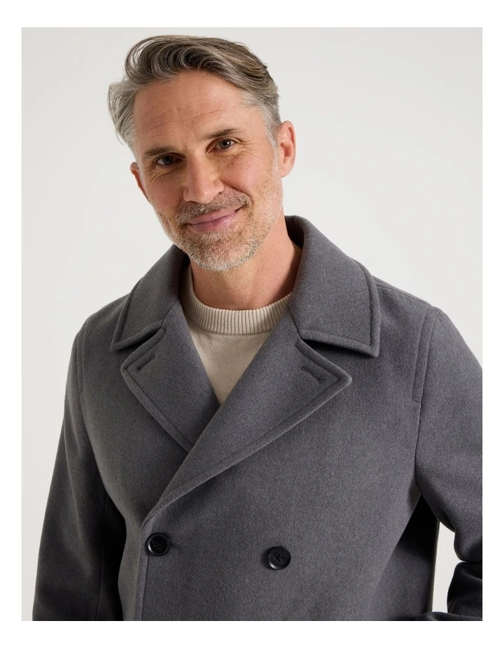 Car Coat in Grey image 5