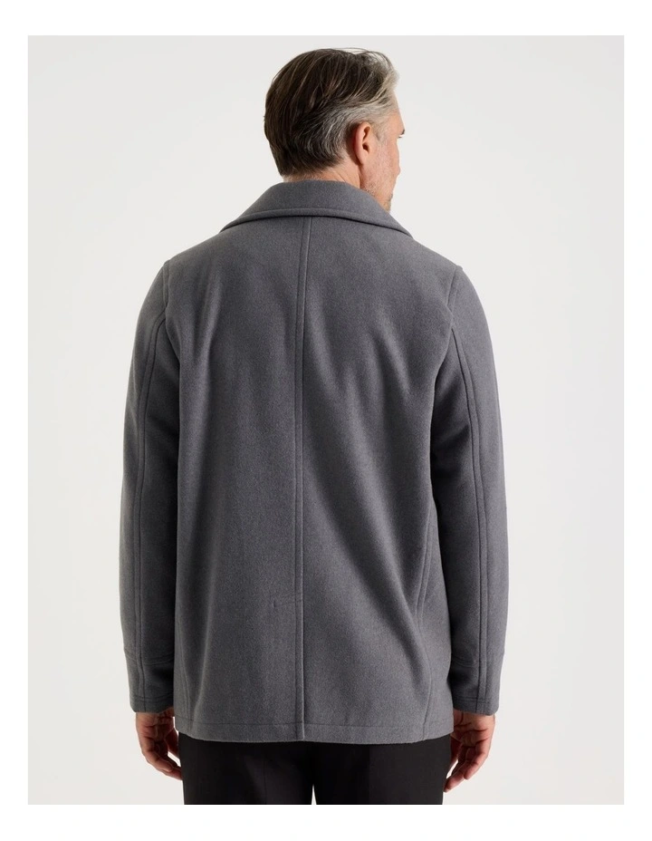 Car Coat in Grey image 6