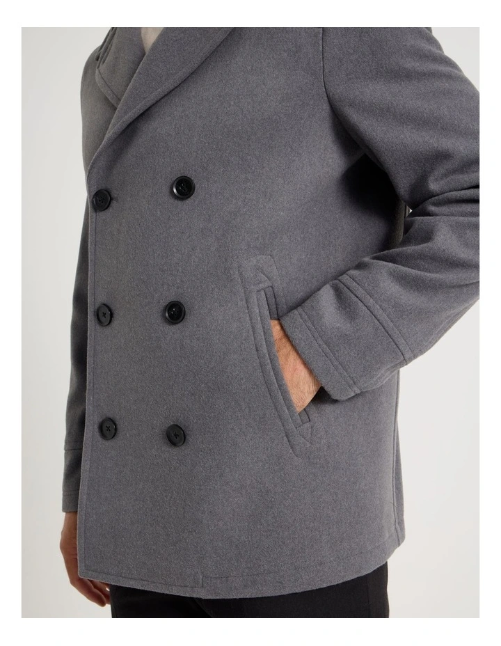 Car Coat in Grey image 7