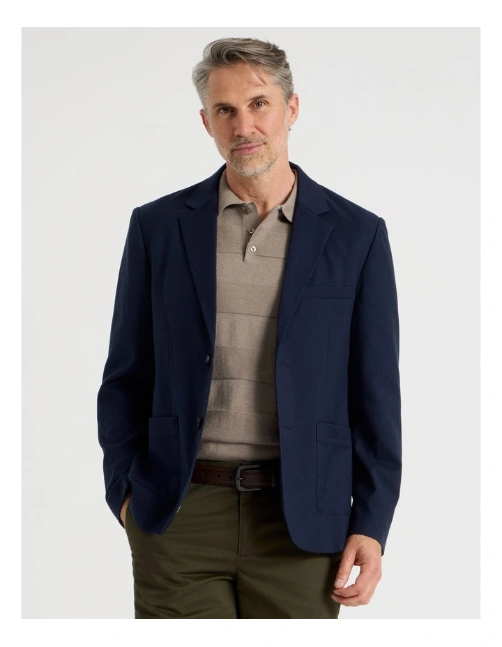 Single Breasted Blazer in Navy image 1