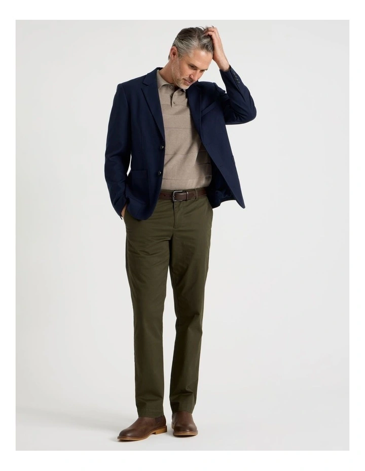 Single Breasted Blazer in Navy image 2