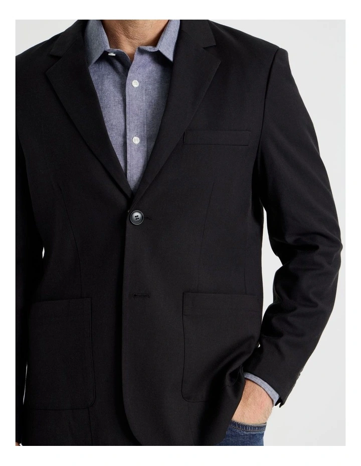 Single Breasted Blazer in Black image 2