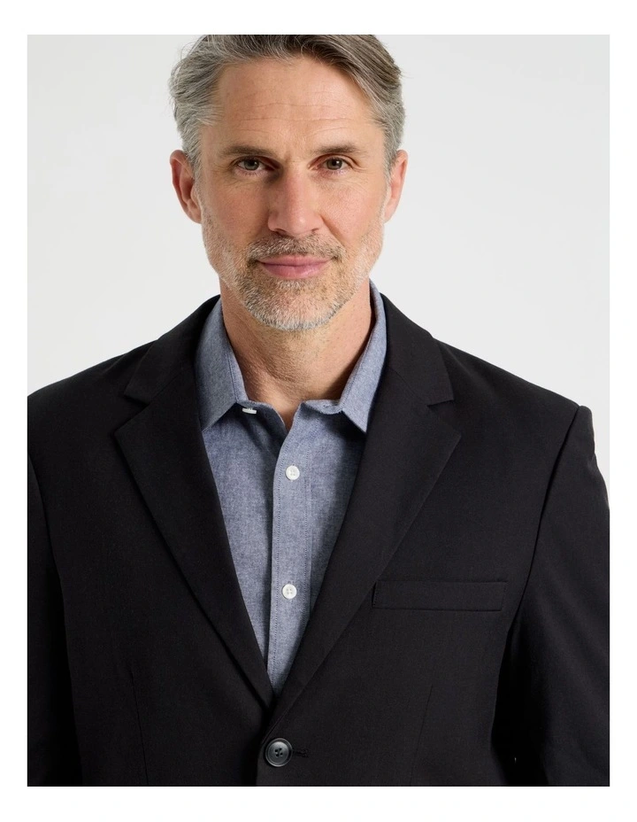 Single Breasted Blazer in Black image 3