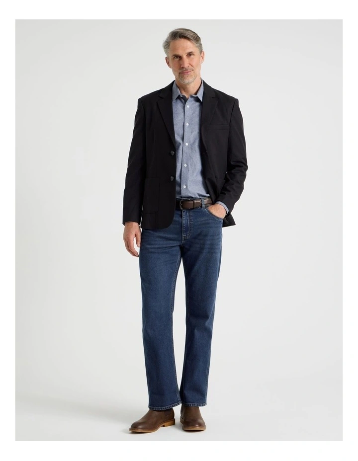 Single Breasted Blazer in Black image 5