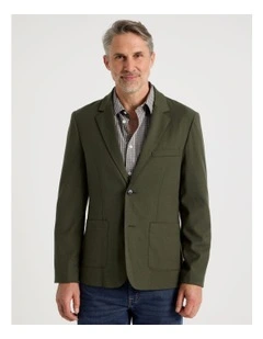 Single Breasted Blazer in Khaki