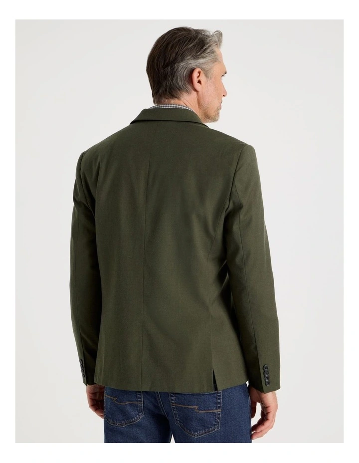 Single Breasted Blazer in Khaki image 6