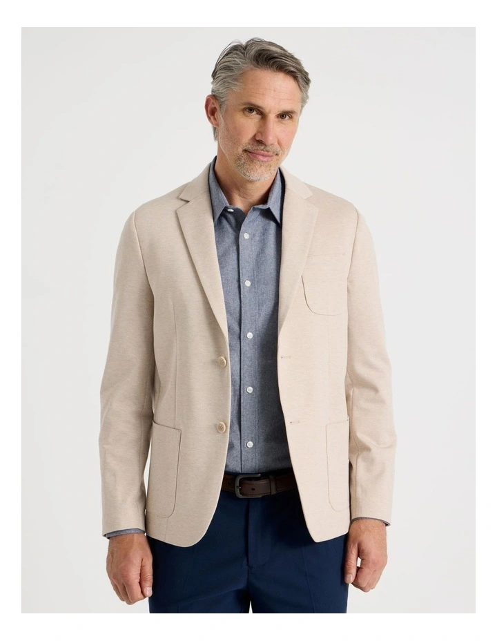 Single Breasted Blazer in Bone image 1