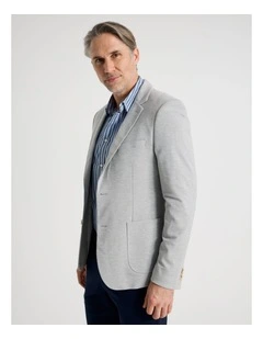 Lightweight Jersey Blazer in Grey