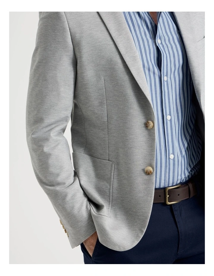 Lightweight Jersey Blazer in Grey image 2