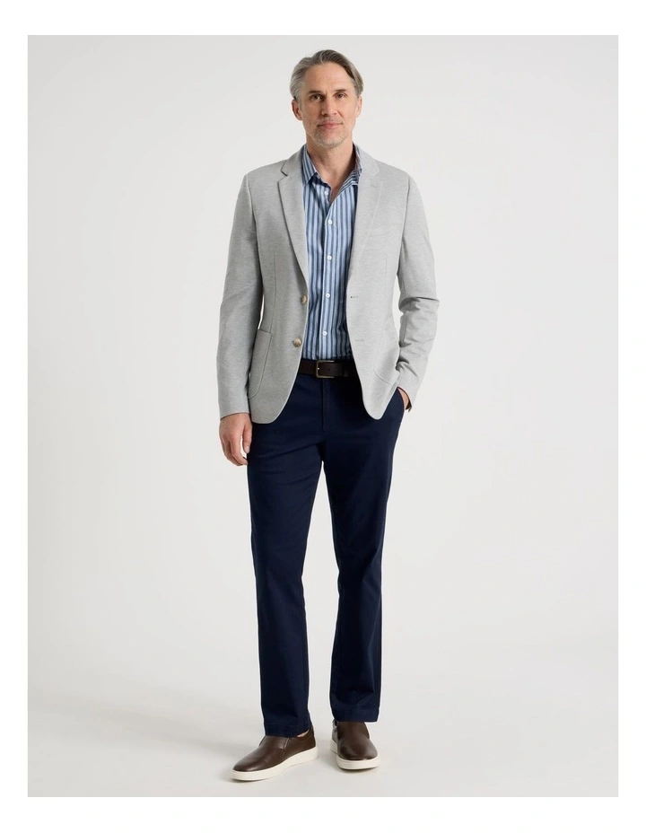 Lightweight Jersey Blazer in Grey image 3