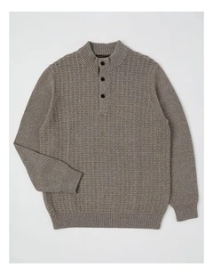 Long Sleeve Button Up in Grey