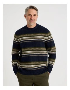 Fair Isle Sweater in Khaki