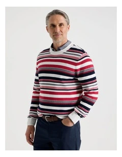 Nautical Knit in Red Multi Stripe