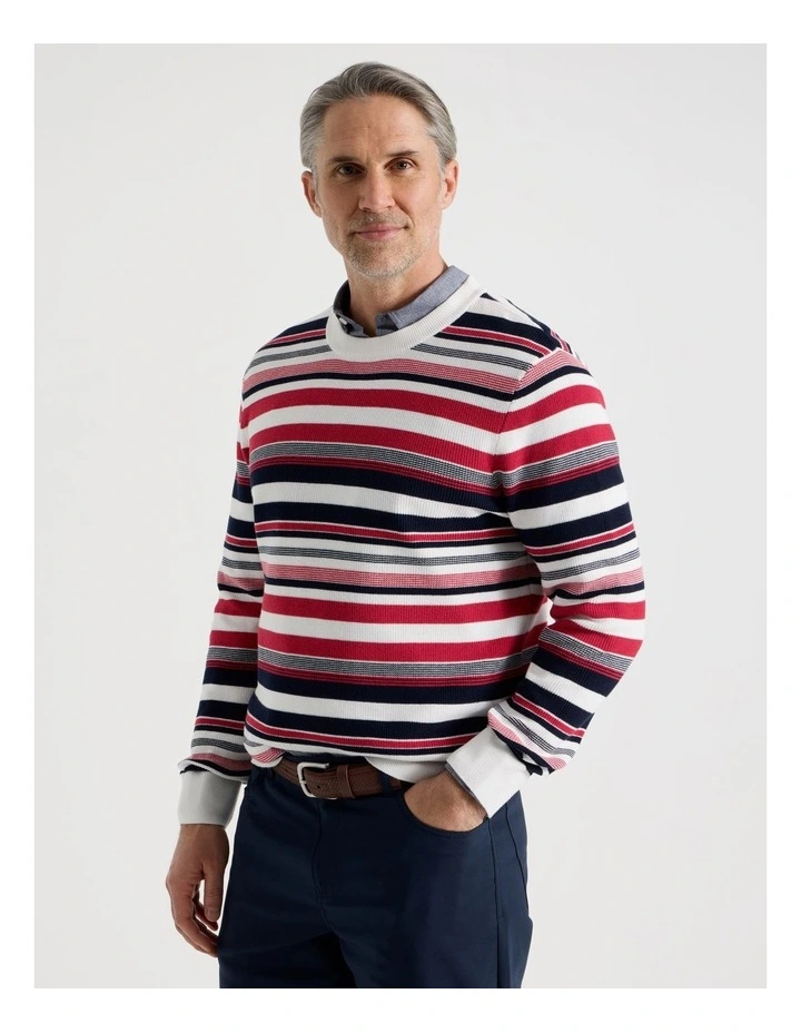 Nautical Knit in Red Multi Stripe image 1