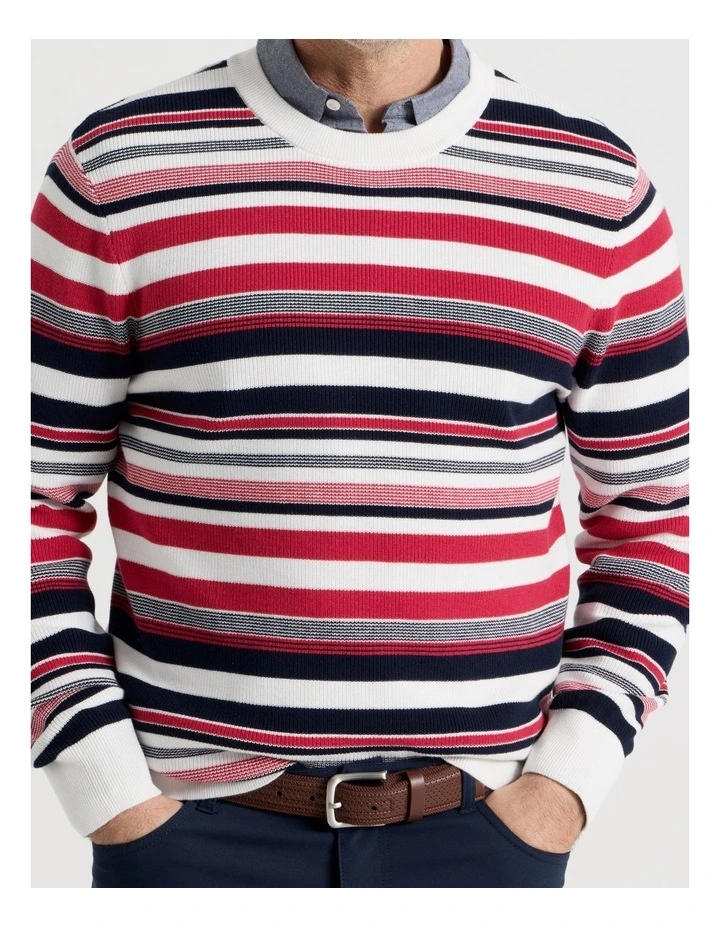 Nautical Knit in Red Multi Stripe image 3