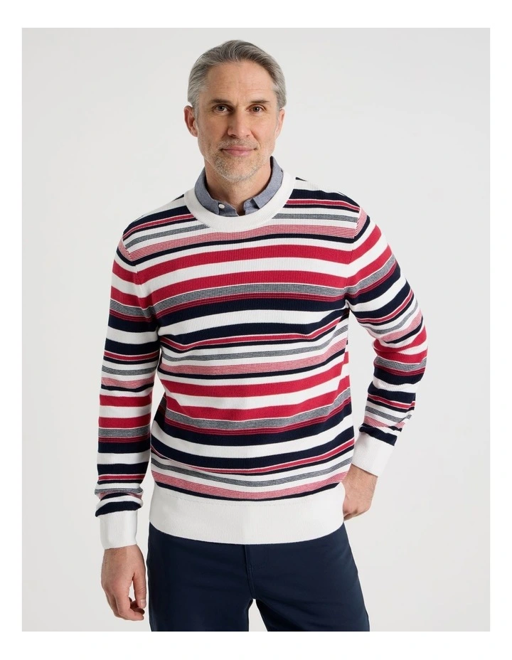 Nautical Knit in Red Multi Stripe image 5