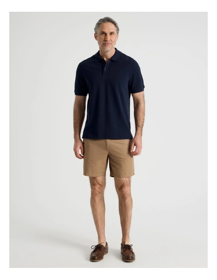 Birdseye Pique Polo in Navy image 5