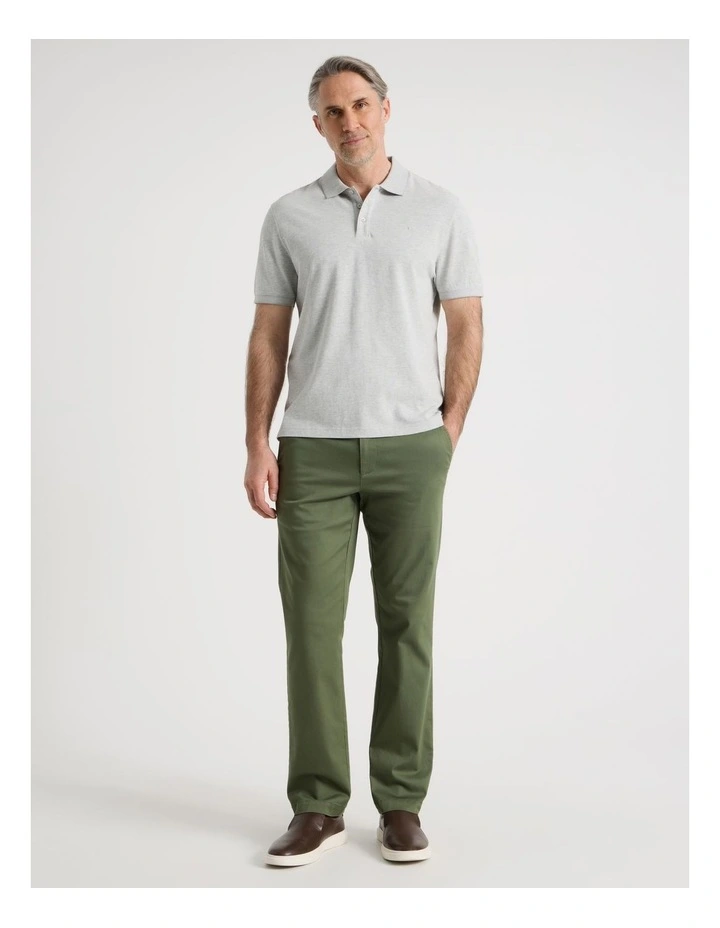 Birdseye Pique Polo in Grey image 2
