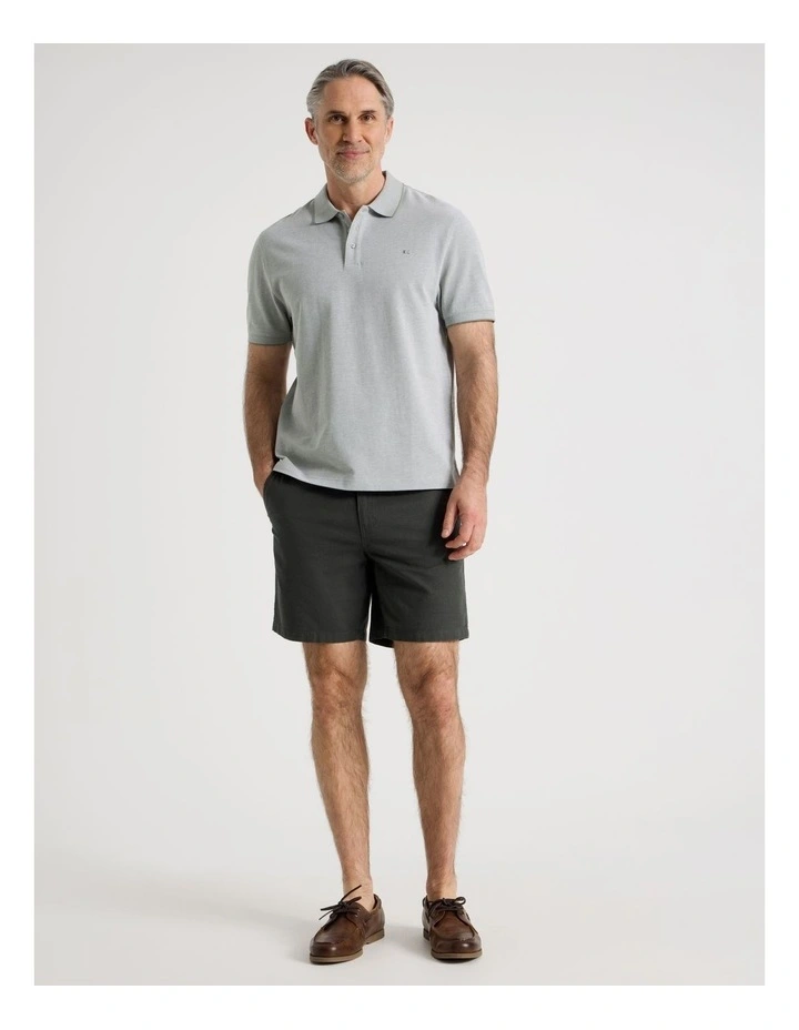Birdseye Pique Polo in Sage image 3