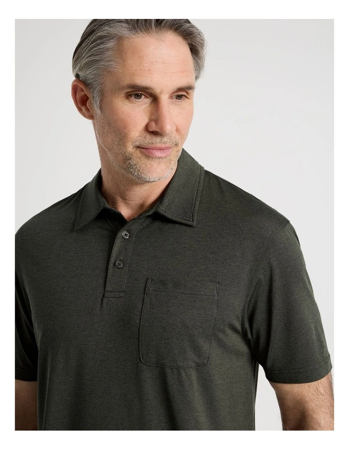 Tech Polo in Khaki image 2