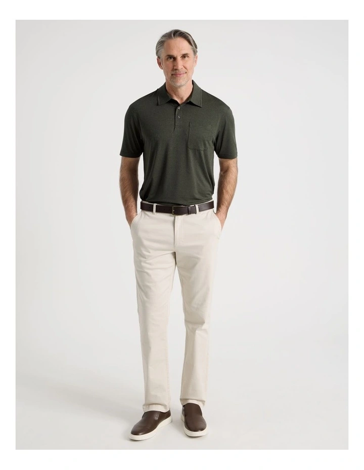 Tech Polo in Khaki image 3