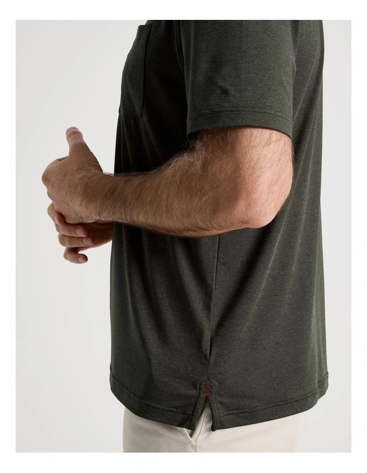 Tech Polo in Khaki image 4