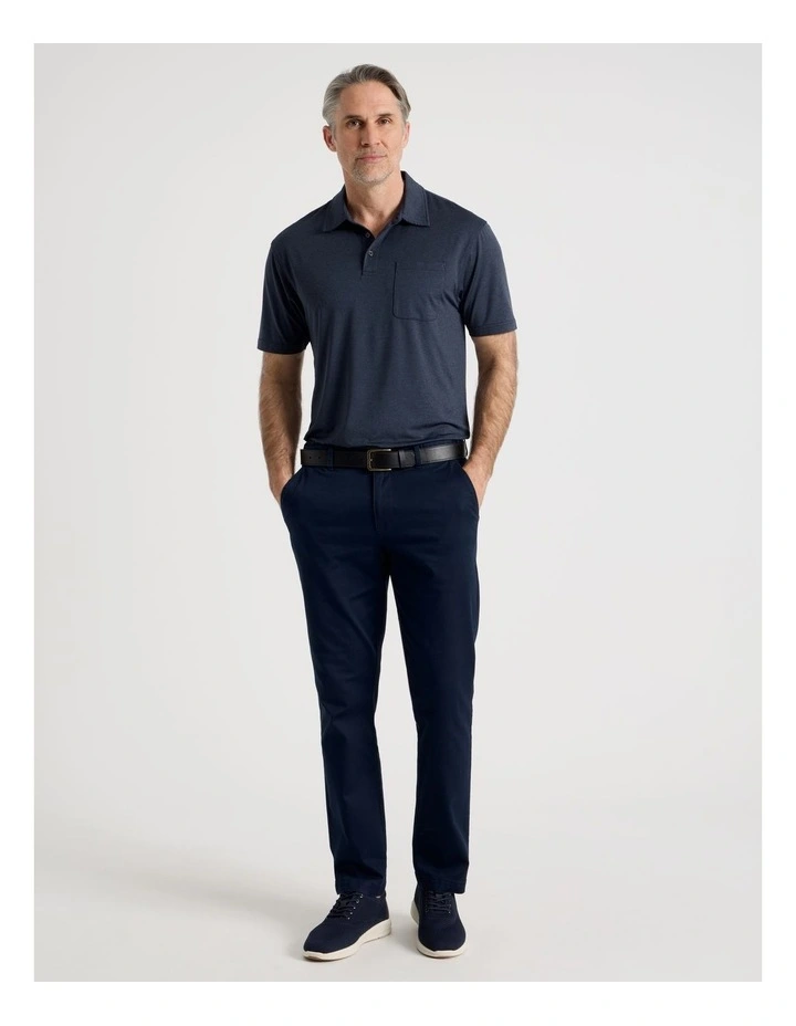 Tech Polo in Navy image 3