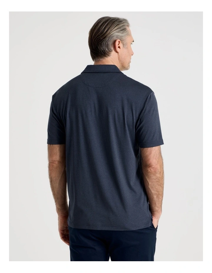 Tech Polo in Navy image 5