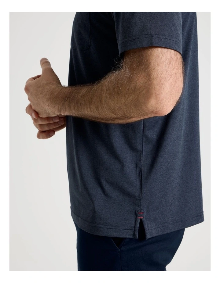 Tech Polo in Navy image 6