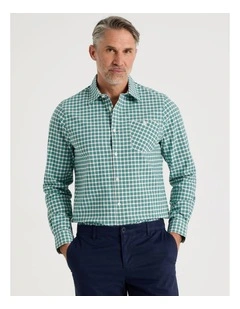 Long Sleeve Latigo Bay Shirt in Sage Check
