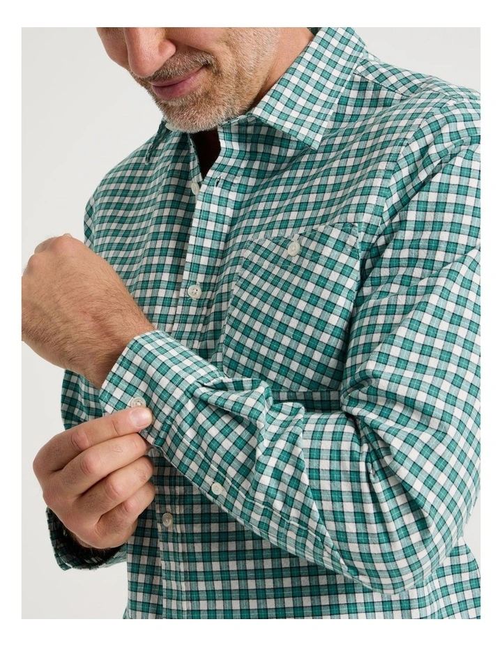 Long Sleeve Latigo Bay Shirt in Sage Check image 2