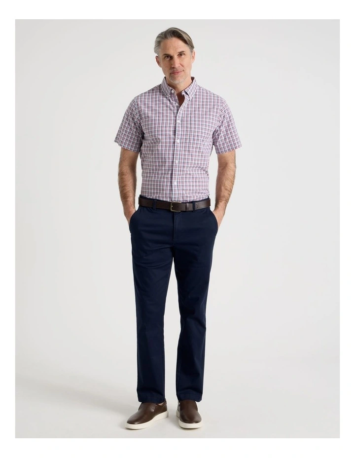 Short Sleeve Shirt in Red Check image 3