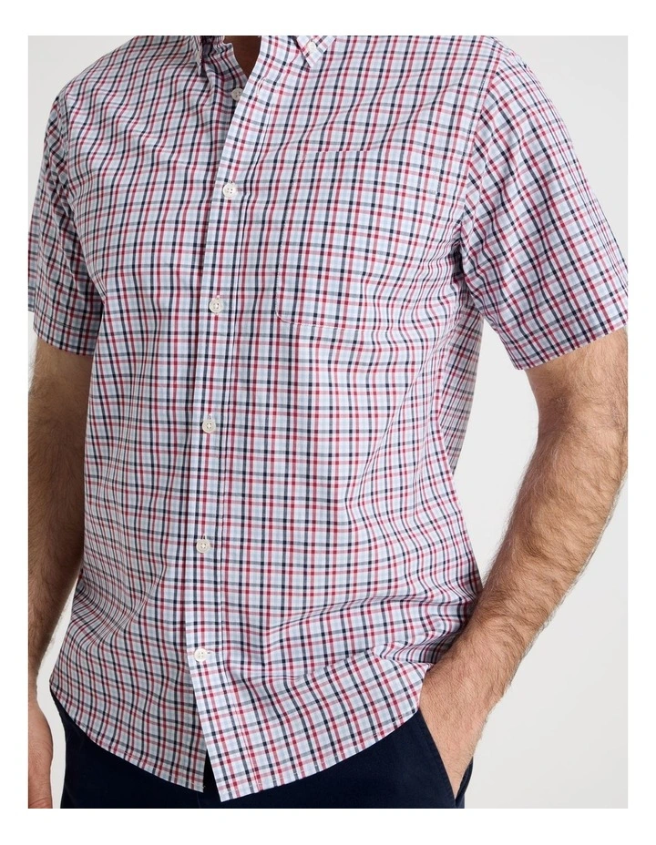 Short Sleeve Shirt in Red Check image 4