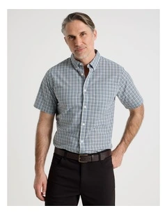 Short Sleeve Shirt in Sage Check
