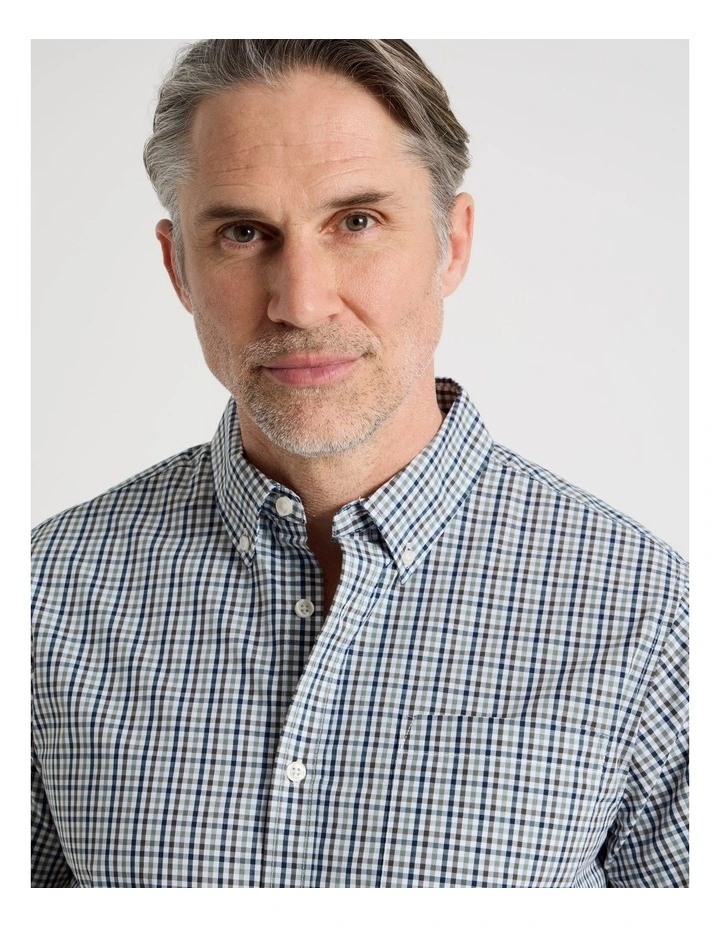 Short Sleeve Shirt in Sage Check image 2