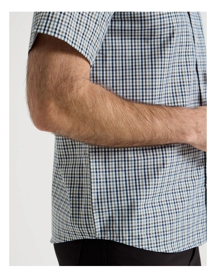 Short Sleeve Shirt in Sage Check image 6