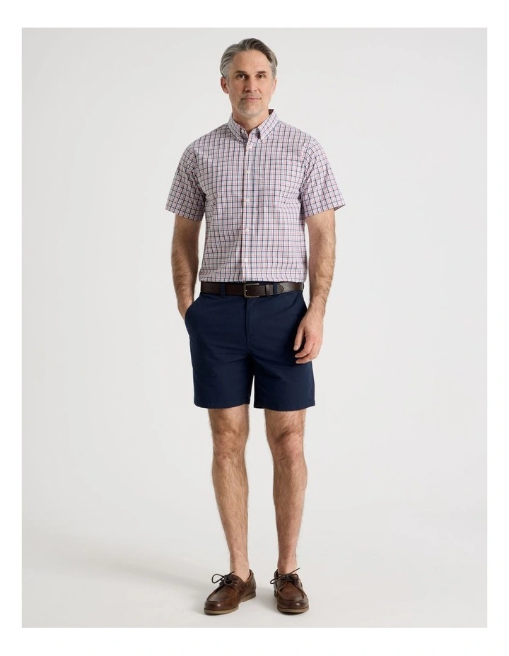 Short Sleeve Shirt in Coral Check image 2