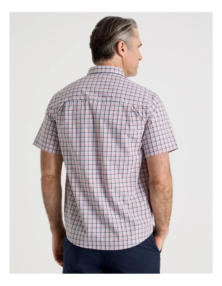 Short Sleeve Shirt in Coral Check image 6