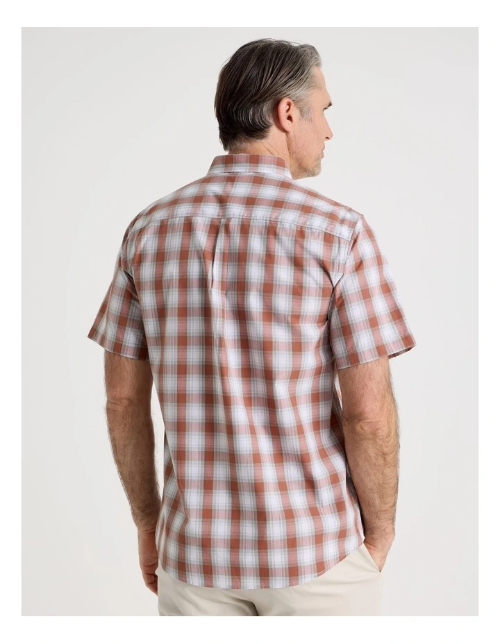 Short Sleeve Shirt in Red Multi Check image 5