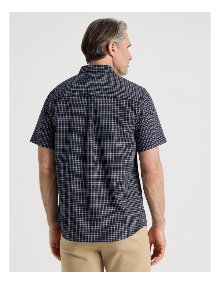 Short Sleeve Shirt in Navy Multi Check image 6