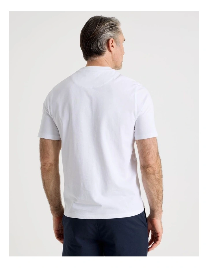 Placement Print T-Shirt in White image 6